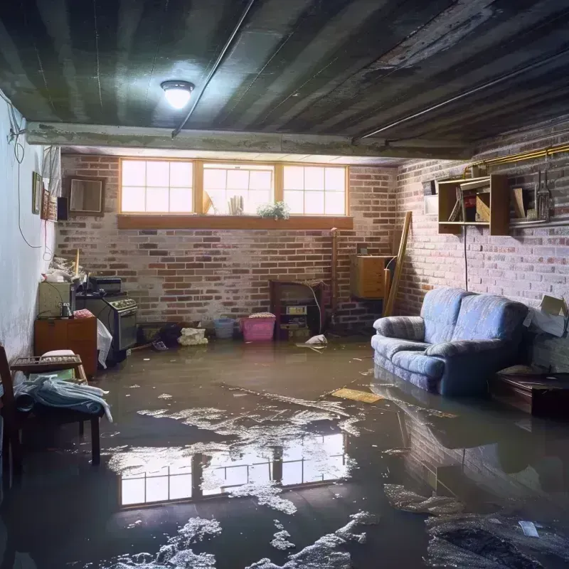 Flooded Basement Cleanup in New Town, ND